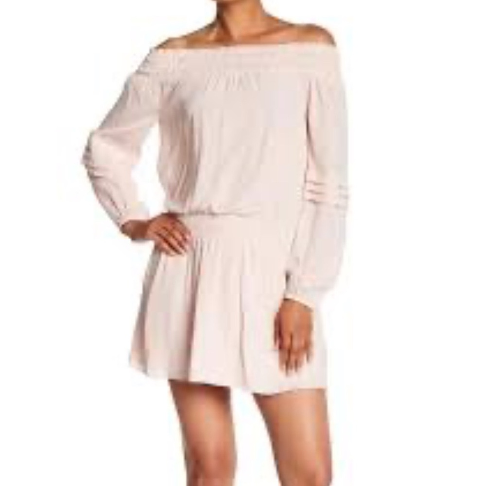 Ramy Brook Dana Off-Shoulder Pink Dress
